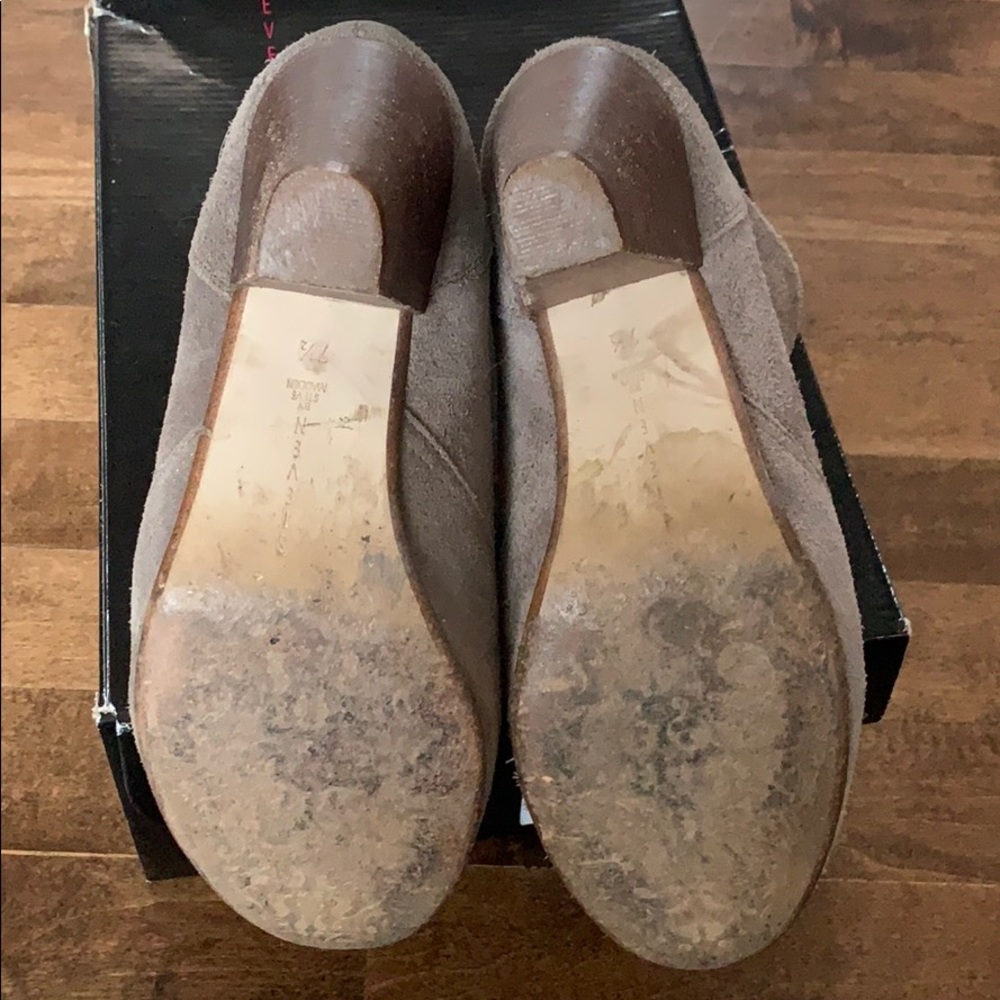 Steven Taupe Suede Booties Size 7.5 In Euc - image 7